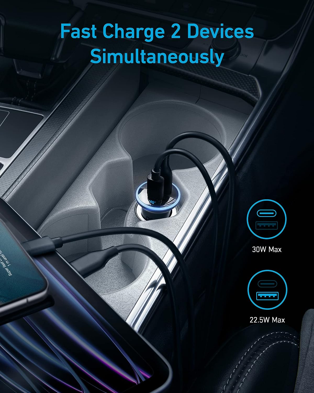 Anker Mobile Charger Car 53W PD 325 Black