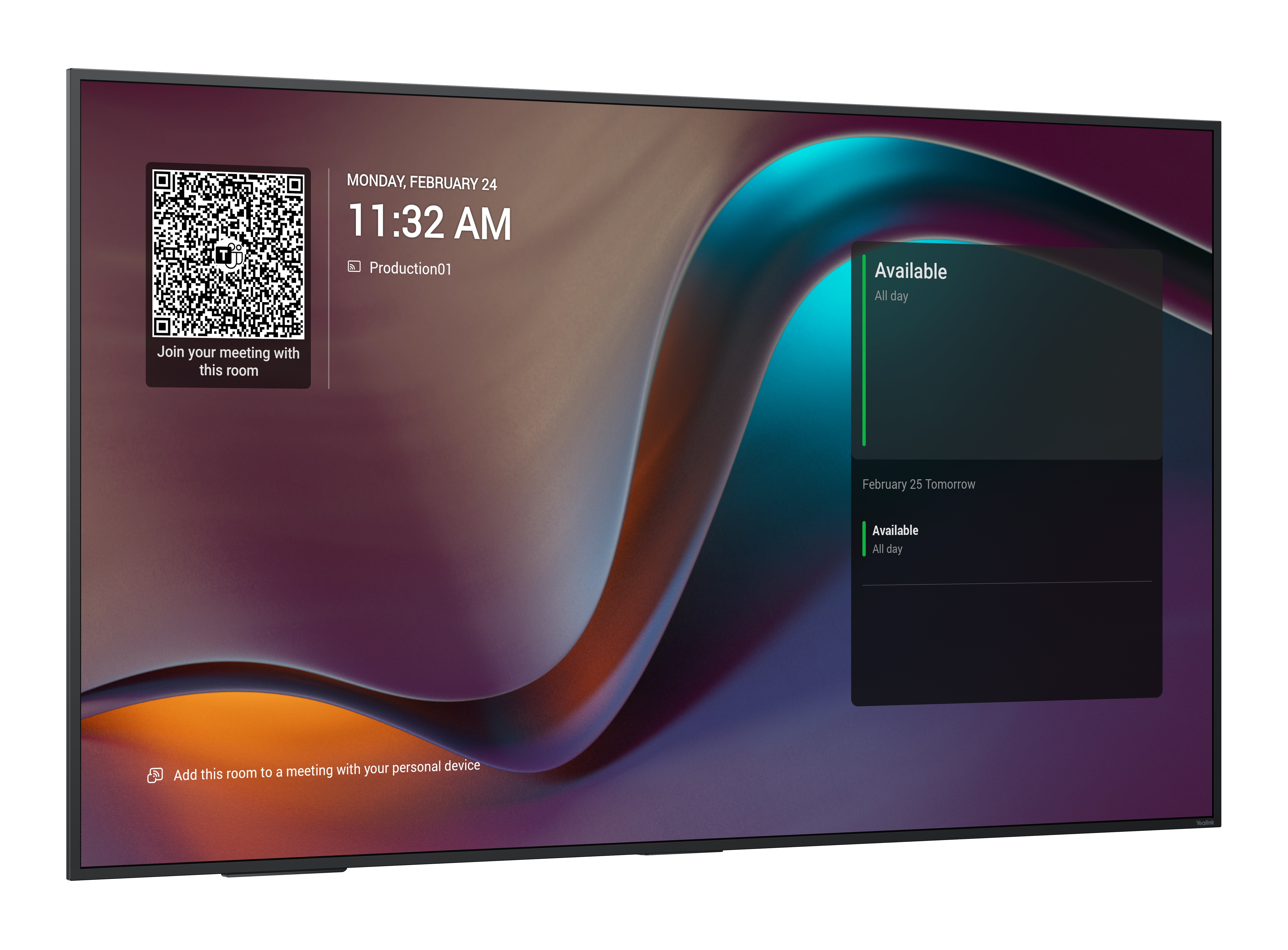 Yealink MD65 Meeting Display 65" Android 13 for MTR Bar/UVC
