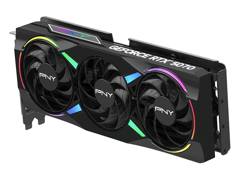 PNY GPU Graphics Video Card GeForce RTX 5070 12GB GDDR7 Triple Fan Overclocked 3x DisplayPort, HDMI & DLSS 4 VCG507012TFXPB1-O