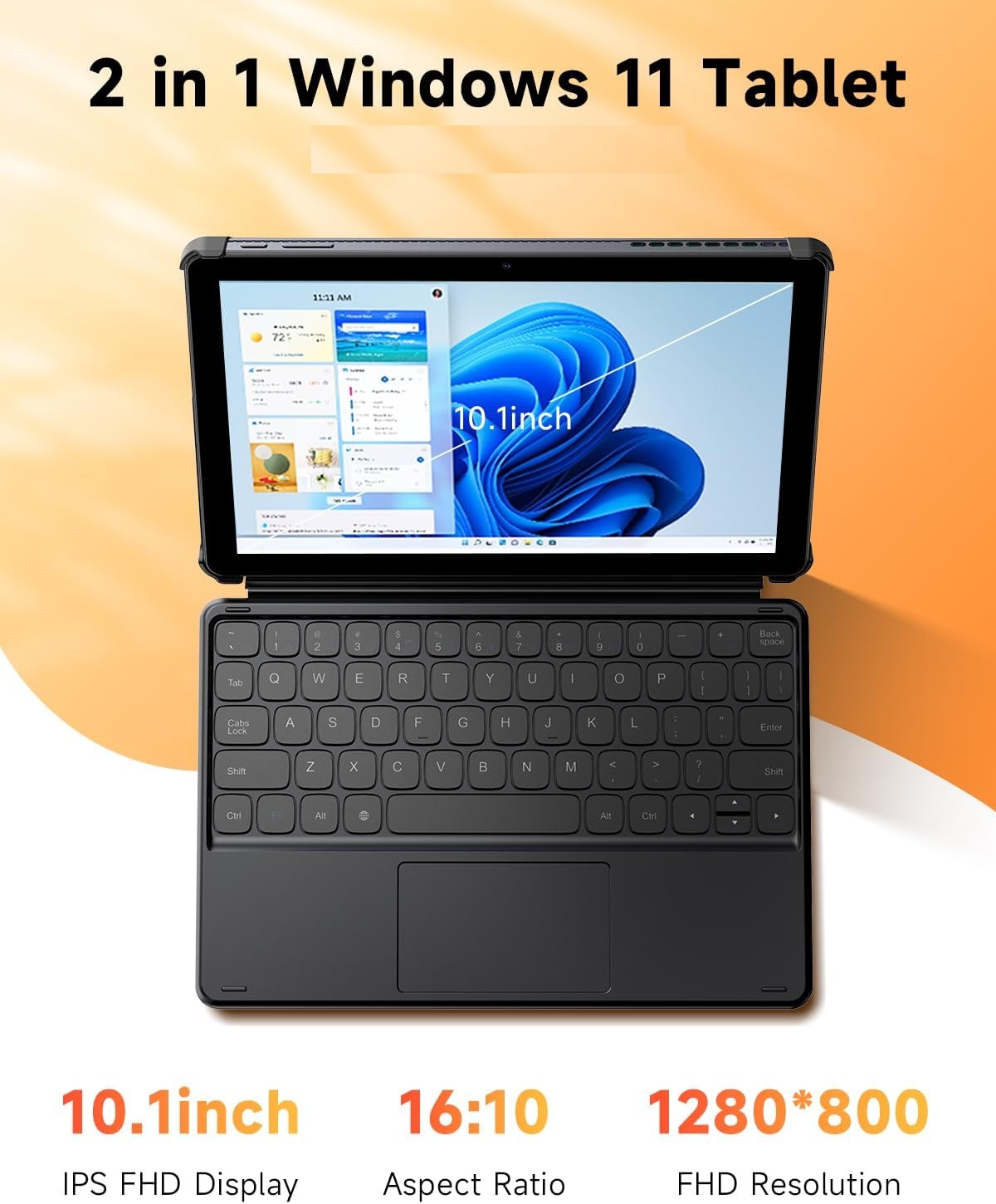 Chuwi Tablet Hi10 X1, 10.1'' Win 11 Home, i3-10100Y, 8Gb + 256GB With Magnetic  keyboard