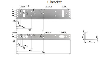 Dahua AC Single Door Magnetic ZL Bracket For ASF280A
