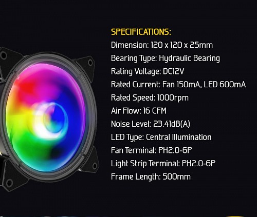 Armaggeddon Infenion Aurora Ring 1 RGB Fan