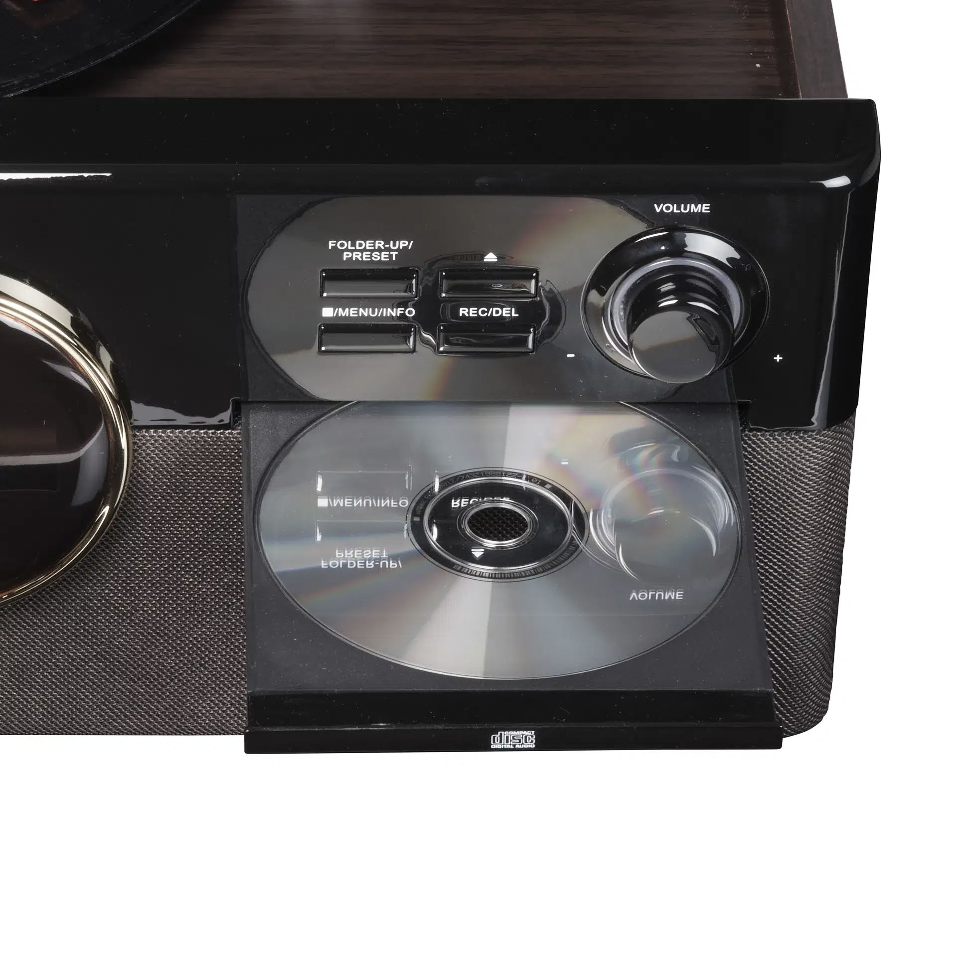 Denver AUDIO HiFi System with Turntable, CD, Cassette, FM & USB MRD-180DW Dark Wood