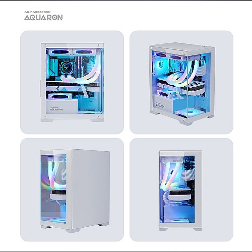 Armaggeddon Aquaron Pro ATX Gaming Case White