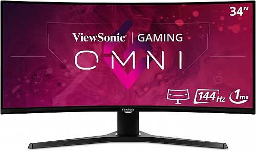 Viewsonic OMNI VX3418-2KPC Ultrawide Monitor 34'' Curved 2K 144Hz