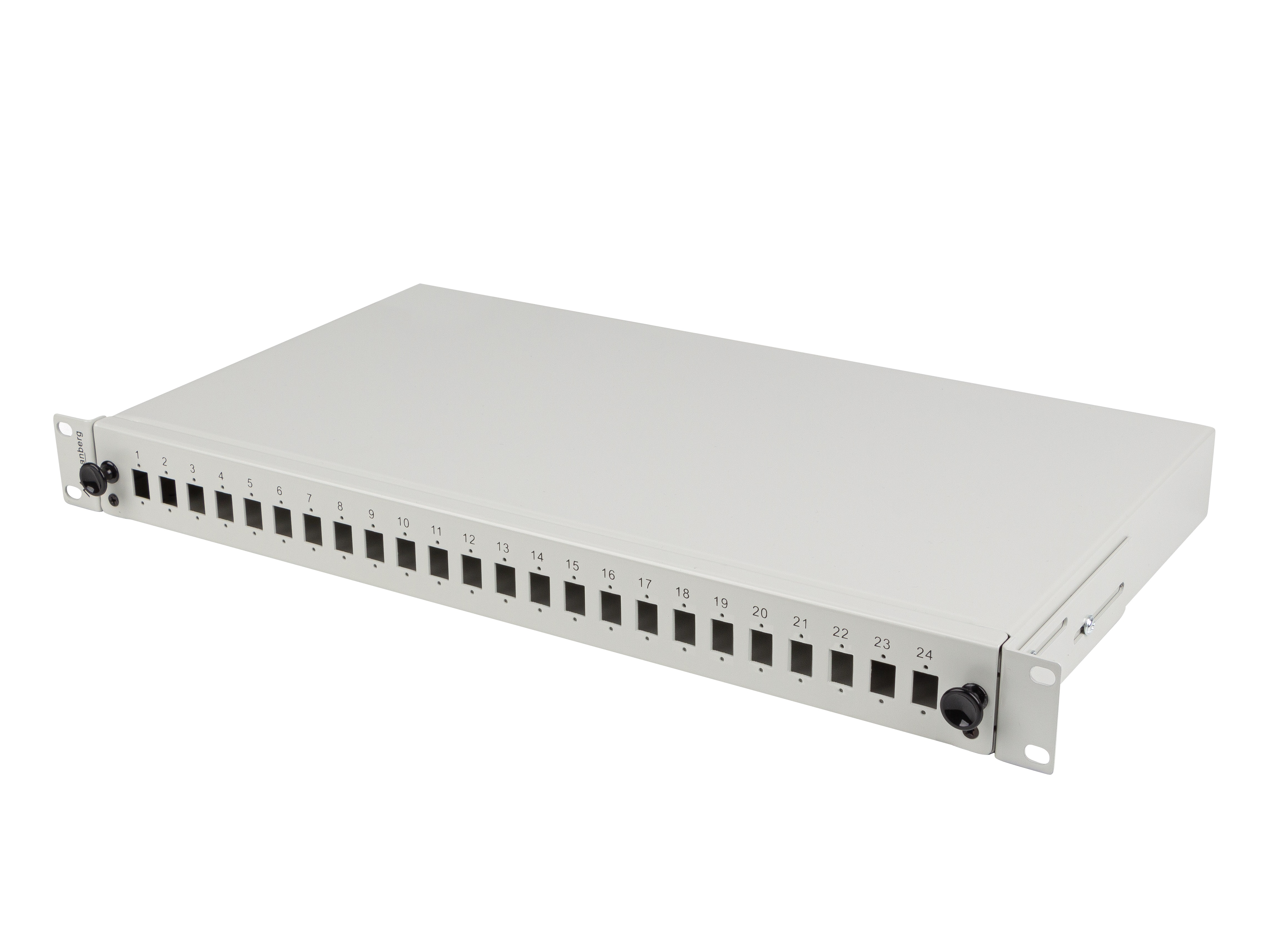 Lanberg Fiber Optic ODF for 24xSC Simplex or 24xLC Duplex Adapters R/M Metal Grey