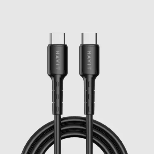 HAVIT USB-C to USB-C cable 1M 60W - Black