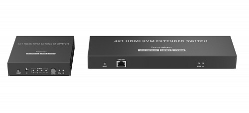 Lenkeng KVM HDMI Extender Switch 4-1 over Ethernet 4K60Hz LKV441EX
