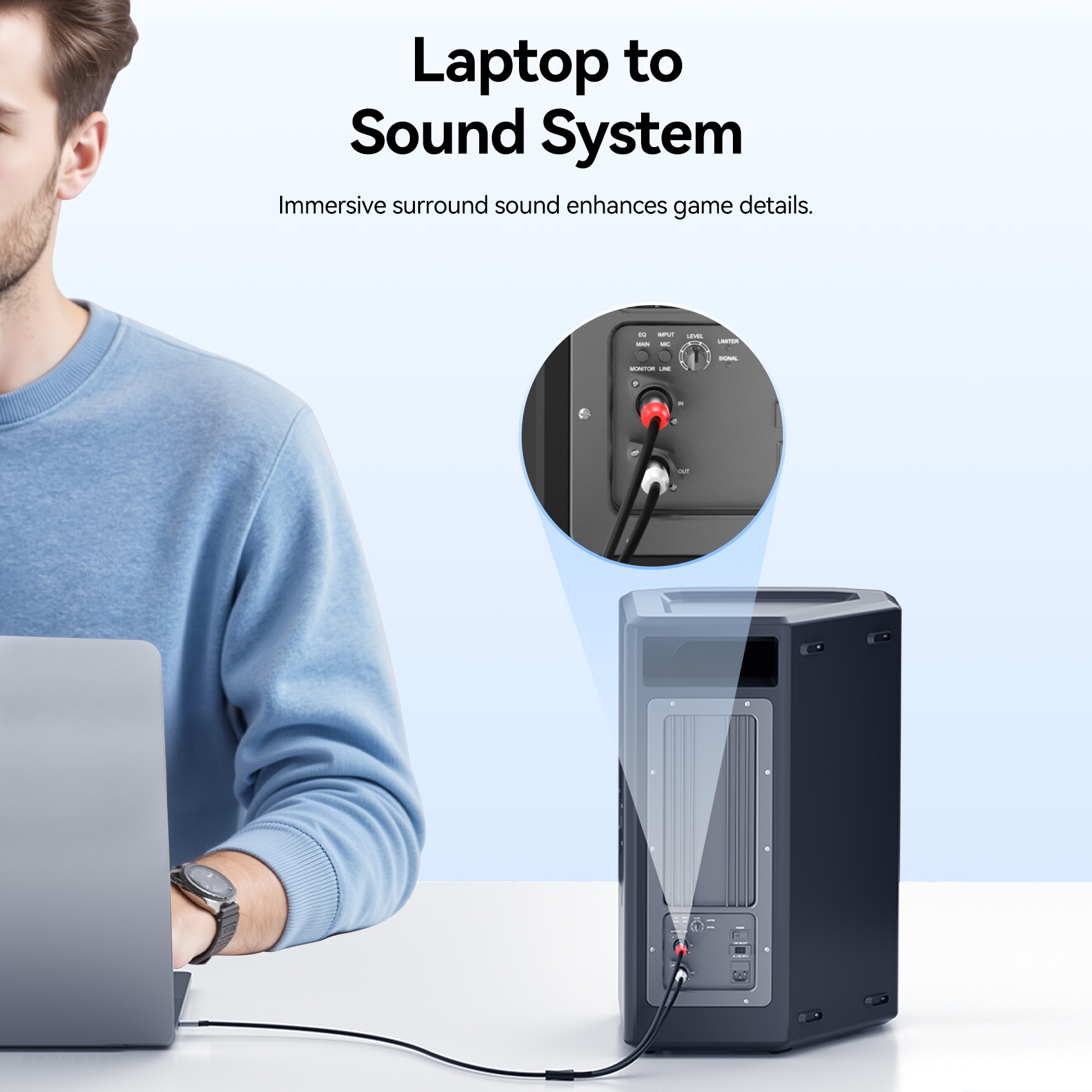 Vention AUDIO CONVERTER USB-C to 2RCA Male Cable 1.0m BIKHF