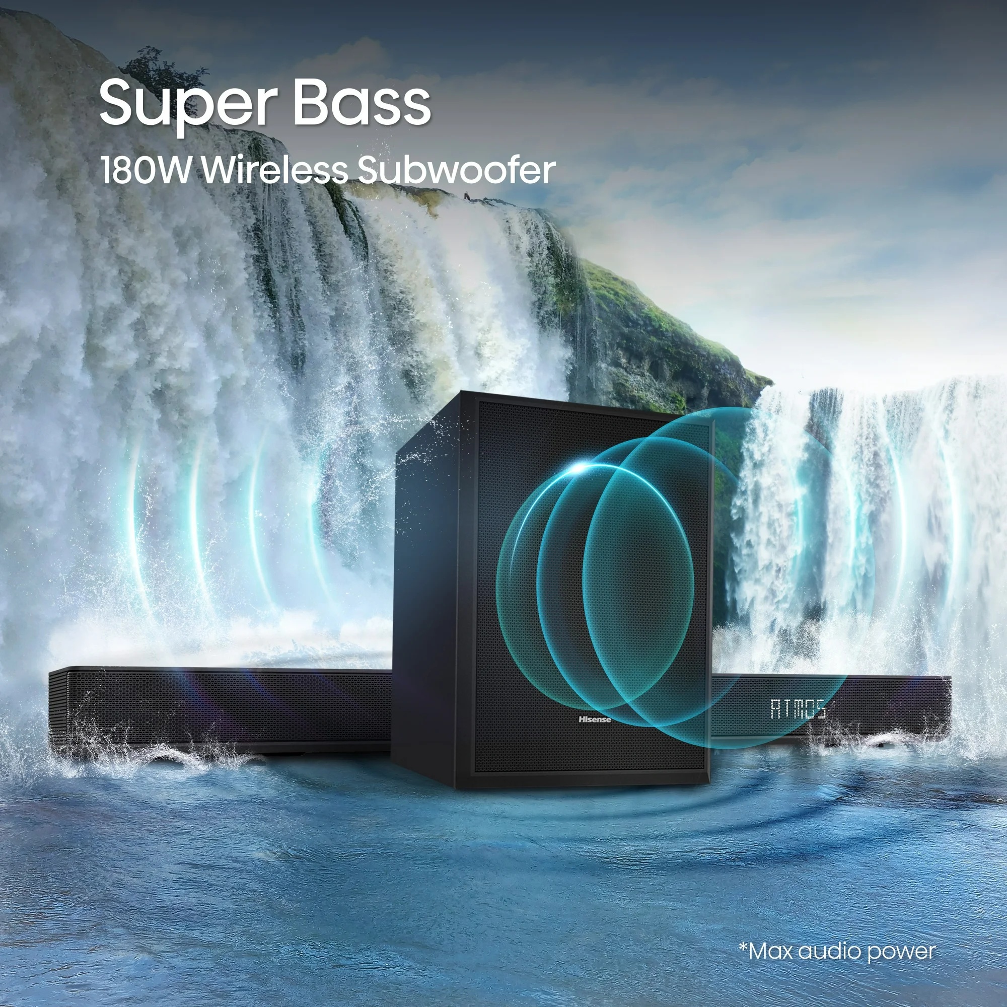 Hisense Soundbar AX3120G 3.1.2 CH 360W BT/USB/Optical DOLBY ATMOS