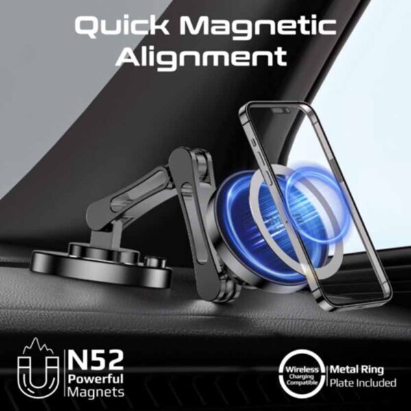 MAGNUS SECUREGRIP 360 CRADLESS 15W MAGSAFE COMPATIBLE WIRELESS CAR CHARGER PROMATE