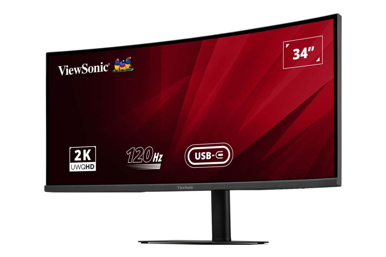 Viewsonic Monitor VA 34'' UWQHD IPS Curved UltraWide 120Hz USB-C Hub/PD/Speakers VA3420C