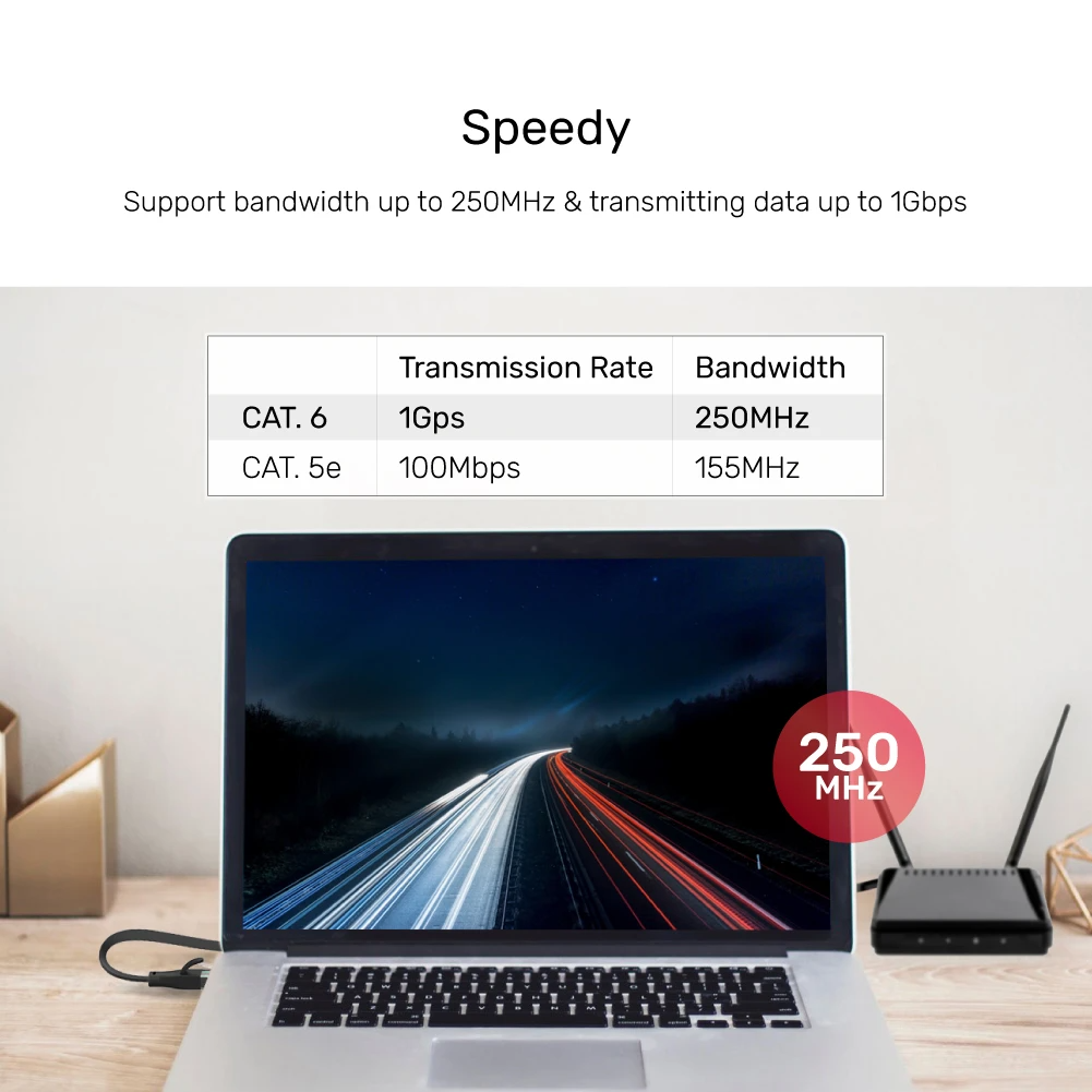 Unitek C1811EBK CAT7 SSTP Pure Copper Ethernet Cable 3.0m Black