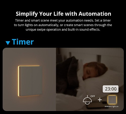 Sonoff T52C-WiFi Smart Wall Touch Switch 2-Button White