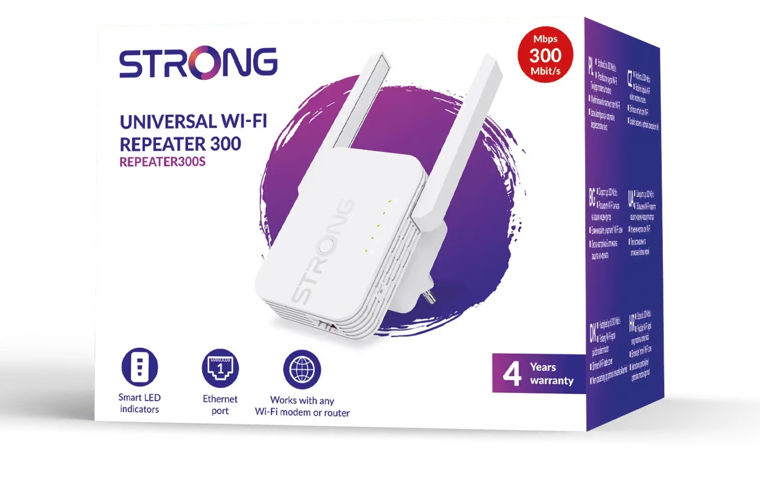 Strong Repeater N300 Wi-FI Range Extender UK Plug REPEATER300SUK