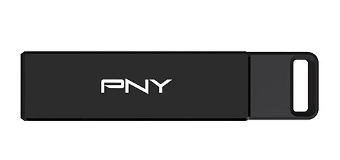 PNY Flash Drive Elite-X USB 3.2 Stick 64GB Capless Slider Black FDI64GELTXC