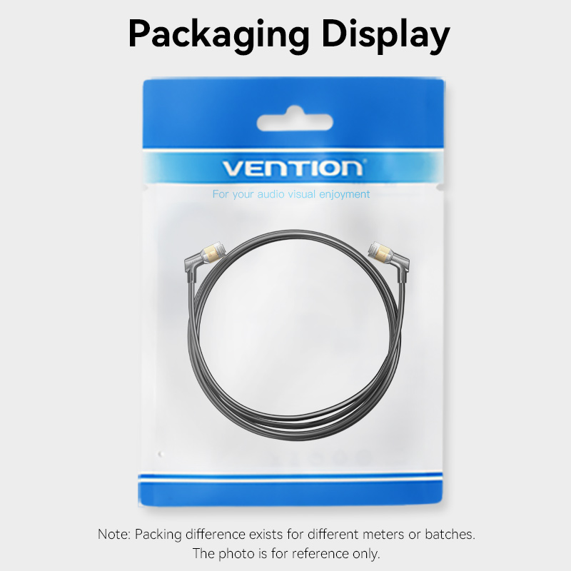 Vention NETWORK Cable Cat8 SFTP Rotate Right Angle Slim 3.0m Black IKLBI