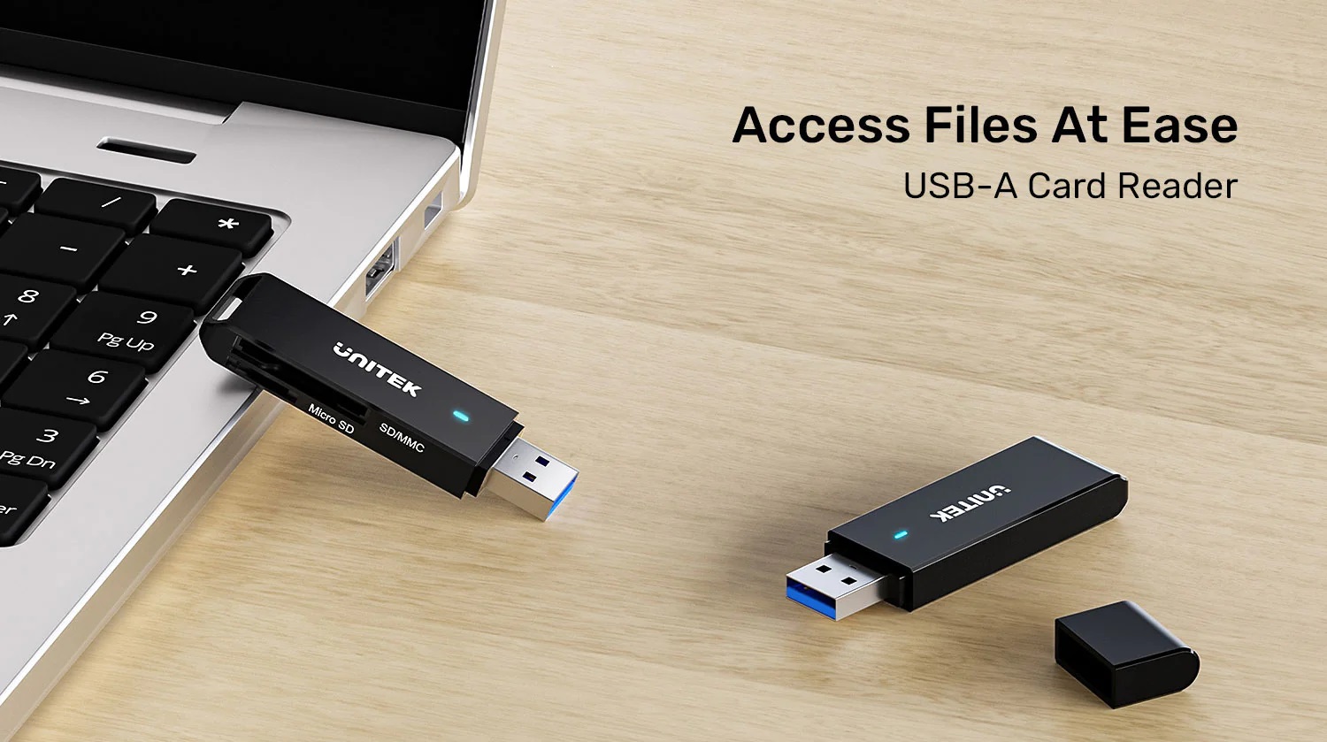 Unitek Y-9327A USB-A 3.0 to Micro SD/SD Card Reader
