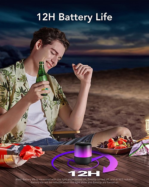 Anker Soundcore Speaker BT IP67 Glow Mini Black