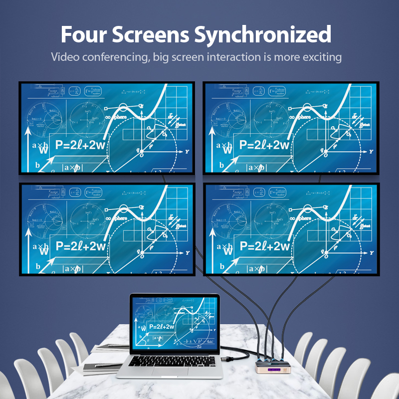 Vention HDMI Splitter 4-Port 4K 1.4 w/UK PSU ACCG0-UK
