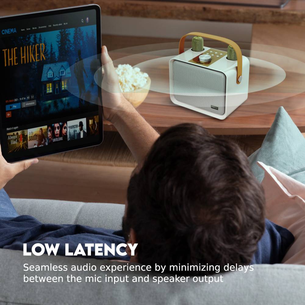 SonicGear Portable Speaker BT/Wireless Dual Mics iOX K600 Souffle