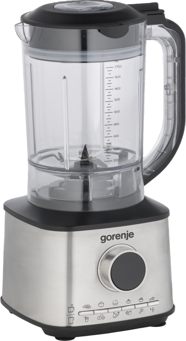 Gorenje Kitchen Blender Food Processor 1500W with 8 attachments SBR1500E Black/Inox