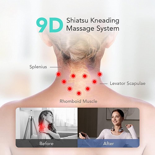 SKG Neck Massager Pulse-Heat-APP-Multiple Heads G7 Pro