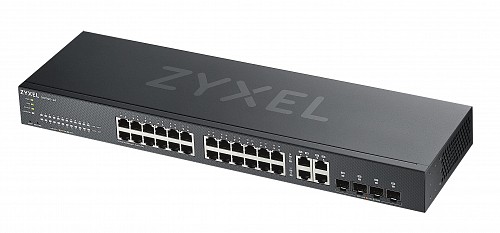 Zyxel 24-Port Gigabit Cloud Managed Ethernet Switch + 4 RJ45/SFP Combo GS1920-24V2