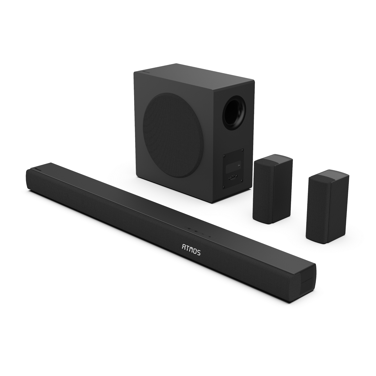Hisense Soundbar 5.1 CH, 580W ,Hi-Concerto,Dolby Atmos, DTS:X, Semi wireless rear surround speakers