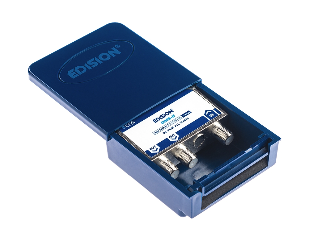 MAST SPLITTER 2 ways F 5-2400Mhz OMS-2