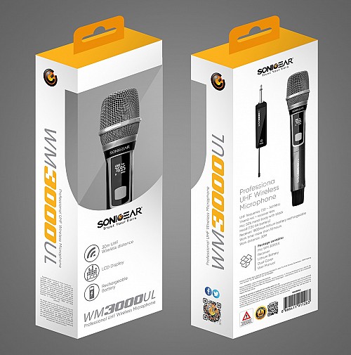 SonicGear WM 3000 UL Wireless Microphone with receiver