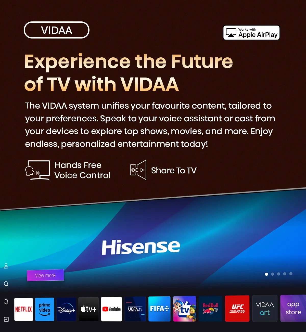 Hisense 65A85N 65'' 4K Smart OLED 120hz  TV