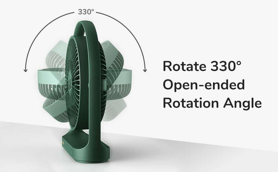 Jisulife Desktop Portable Fan  FA19A Green