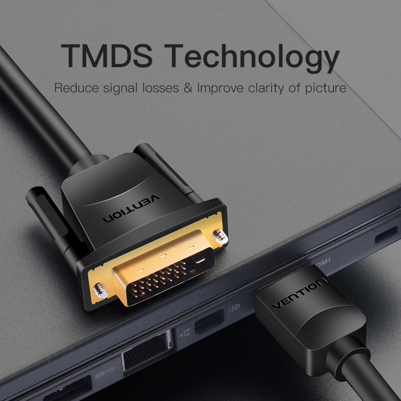 Vention HDMI Cable to DVI 24+1 BiDirection 1.5m ABFBG