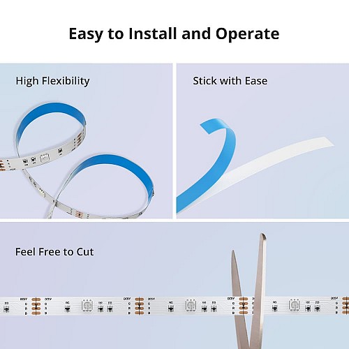 Sonoff Smart LED Light Strip RGB Indoor IP54 Wi-Fi/BT L3-5M