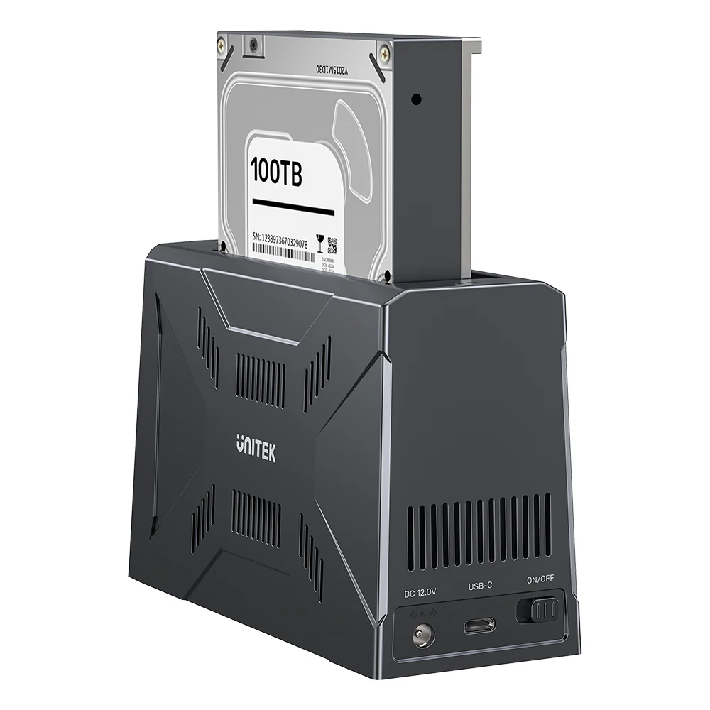 Unitek USB-C NVME/PCIe/SATA/HDD 10Gbps RGB Docking Station S1234B