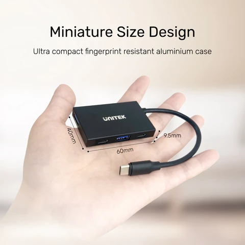 Unitek H1302A USB3.1 Type-C Gen2 Hub 10Gb 2xUSB-A 2xUSB-C