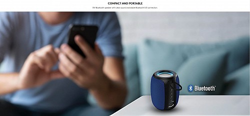 Genius Mobile Speaker Portable BT 5W SP-915BT Blue