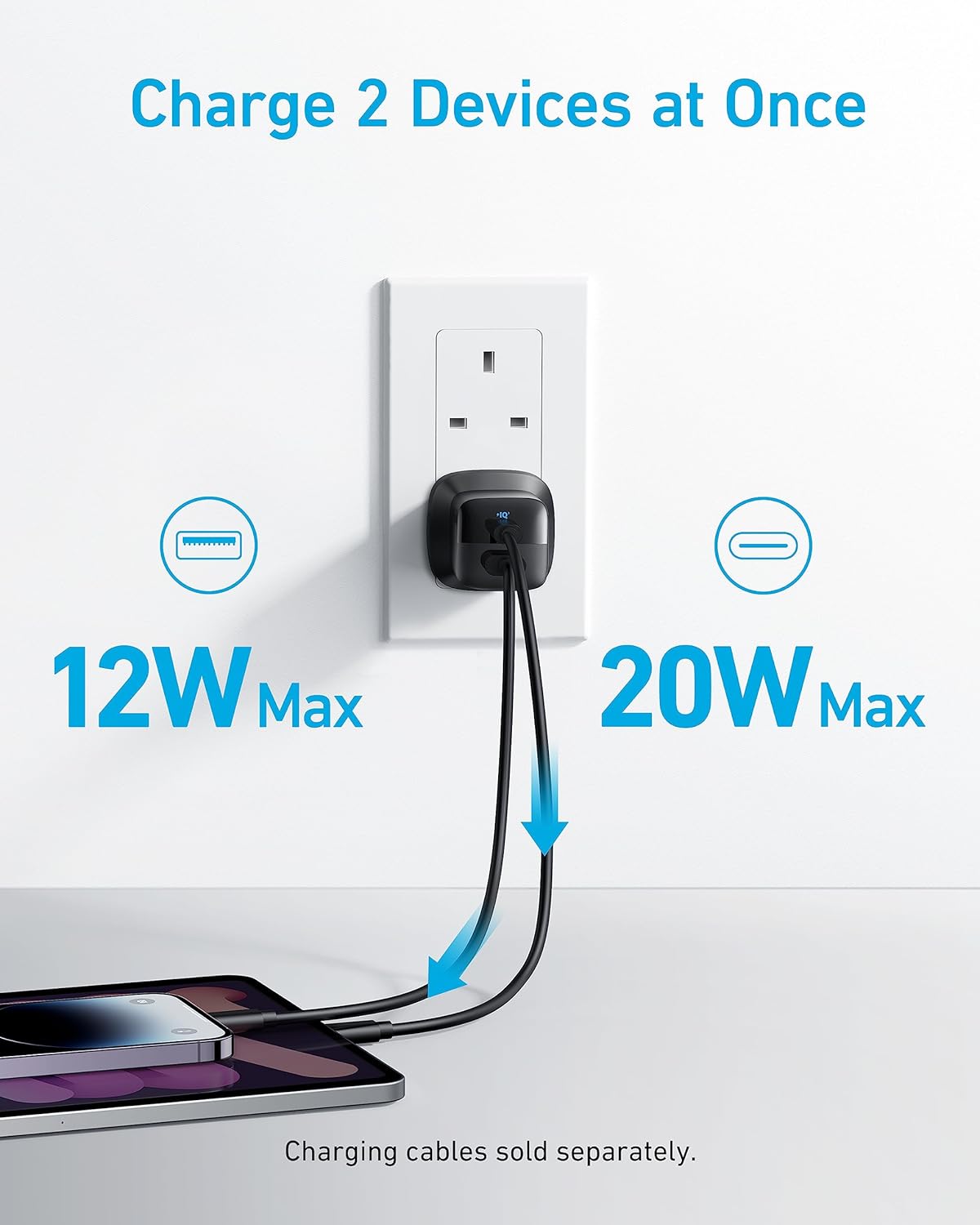 Anker Mobile Charger Wall 323 33W Black