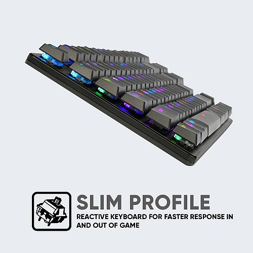 Armaggeddon SMK-9R Low Profile Black Switches Mechanical Keyboard
