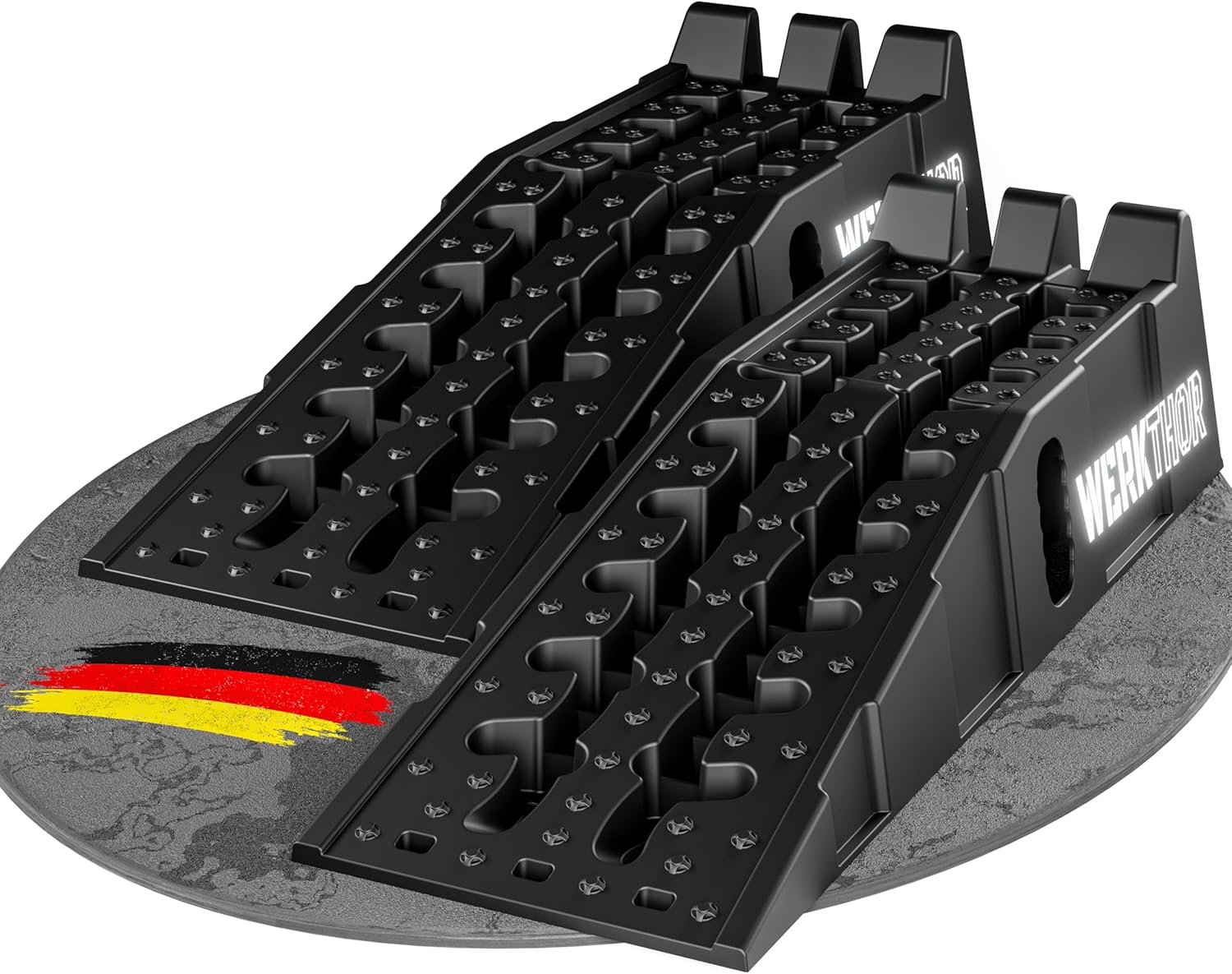 WERKTHOR Loading Ramp Car – Set of 2 Ramps for Maximum Hold [<5T]