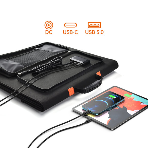 Choetech foldable solar charger 120W 1 x USB Type C / 1 x USB Type A (SC008 NEW)