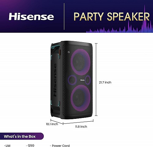 Hisense Speaker Portable Karaoke Party Rocker One Plus 300W