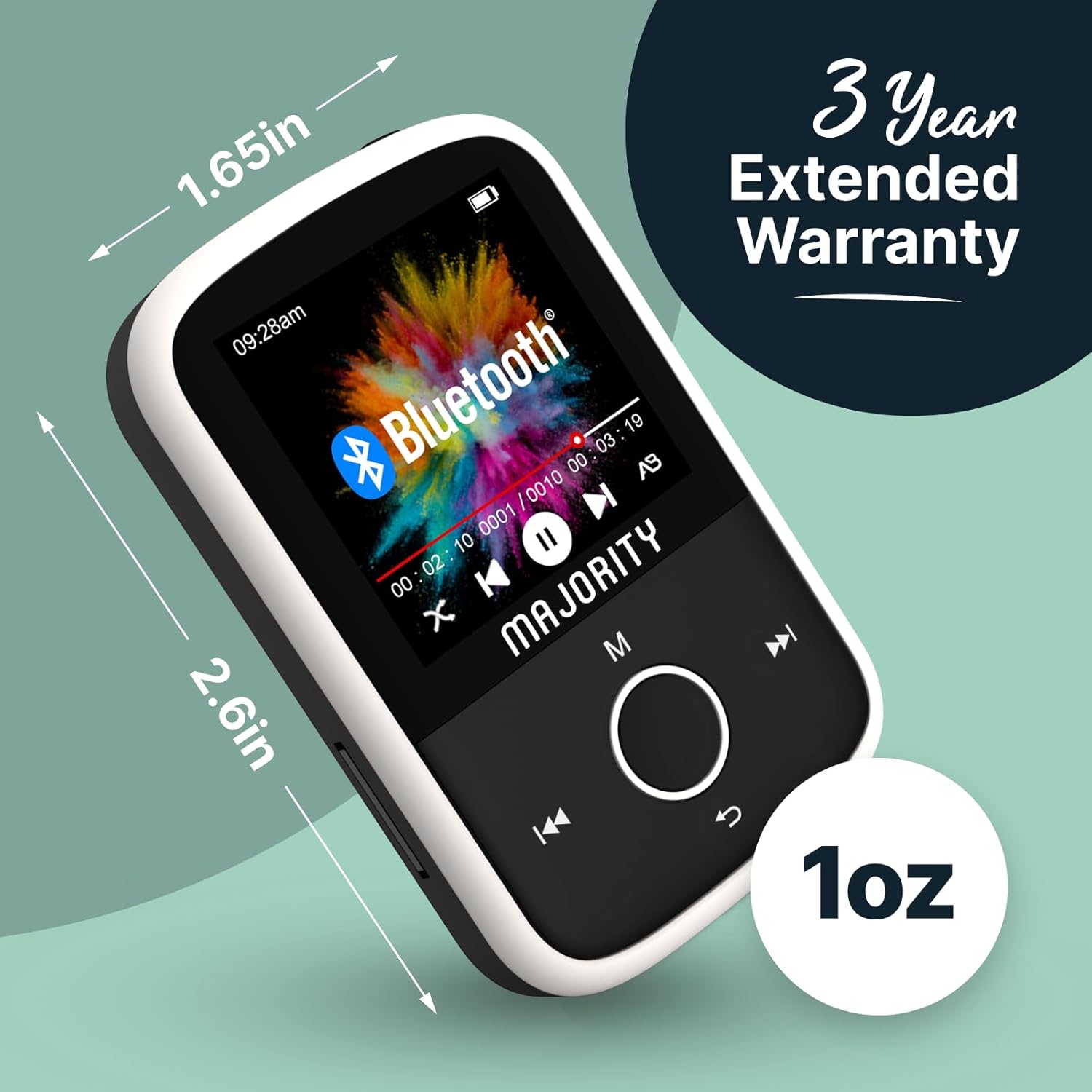 Majority Portable MP3 Player 16GB BT+Earphones