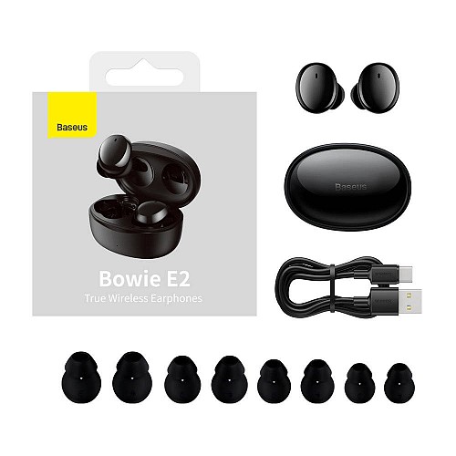 Baseus Headphones In Ear TWS Bowie E2 Black