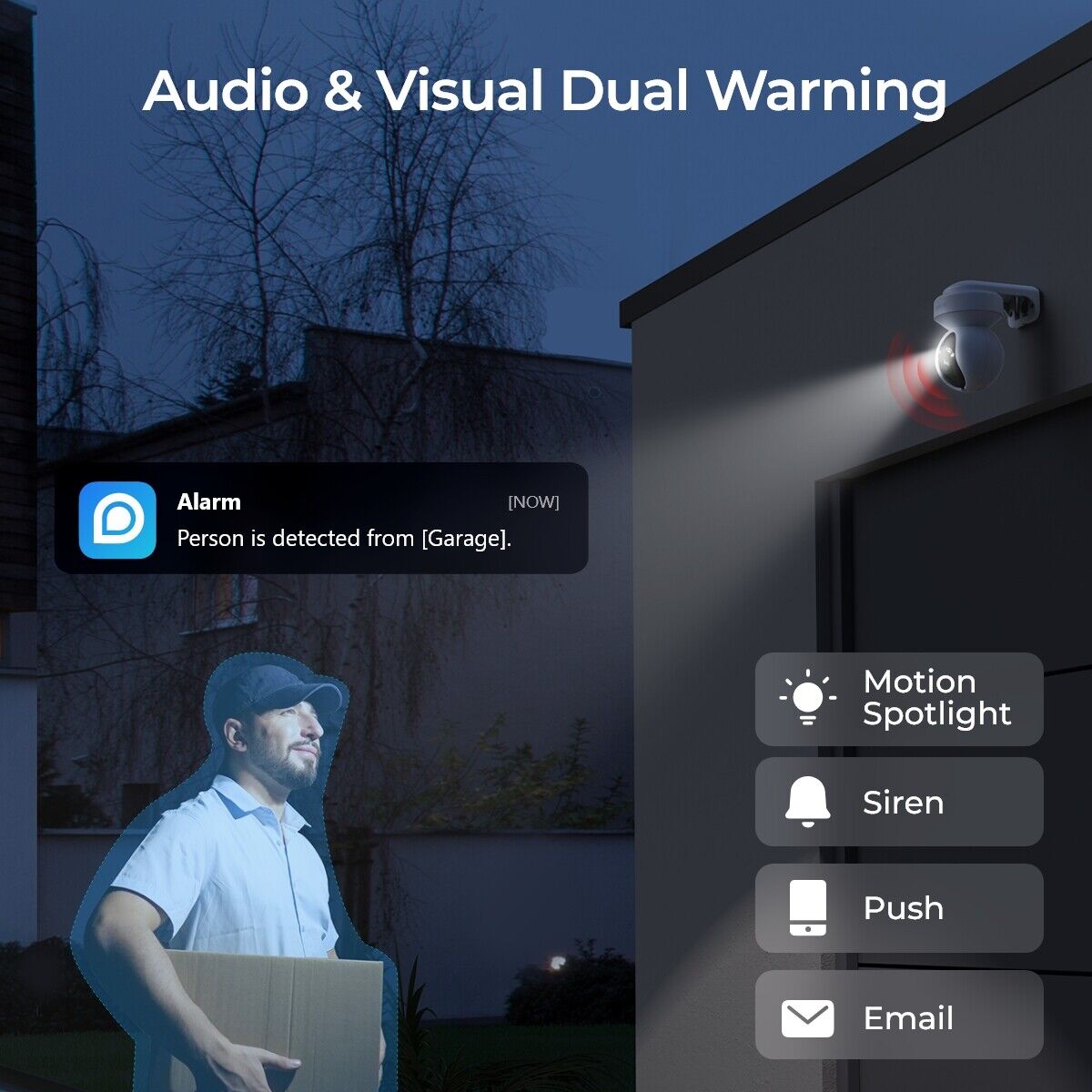 Reolink WIFI Outdoor PTZ Camera 4K 3x Optical Zoom E1 Outdoor Pro