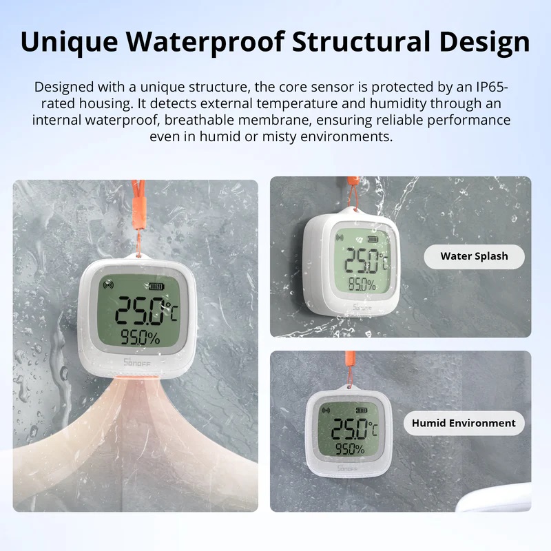 Sonoff Zigbee Smart Temperature & Humidity Sensor IP65 for Outdoor SNZB-02WD