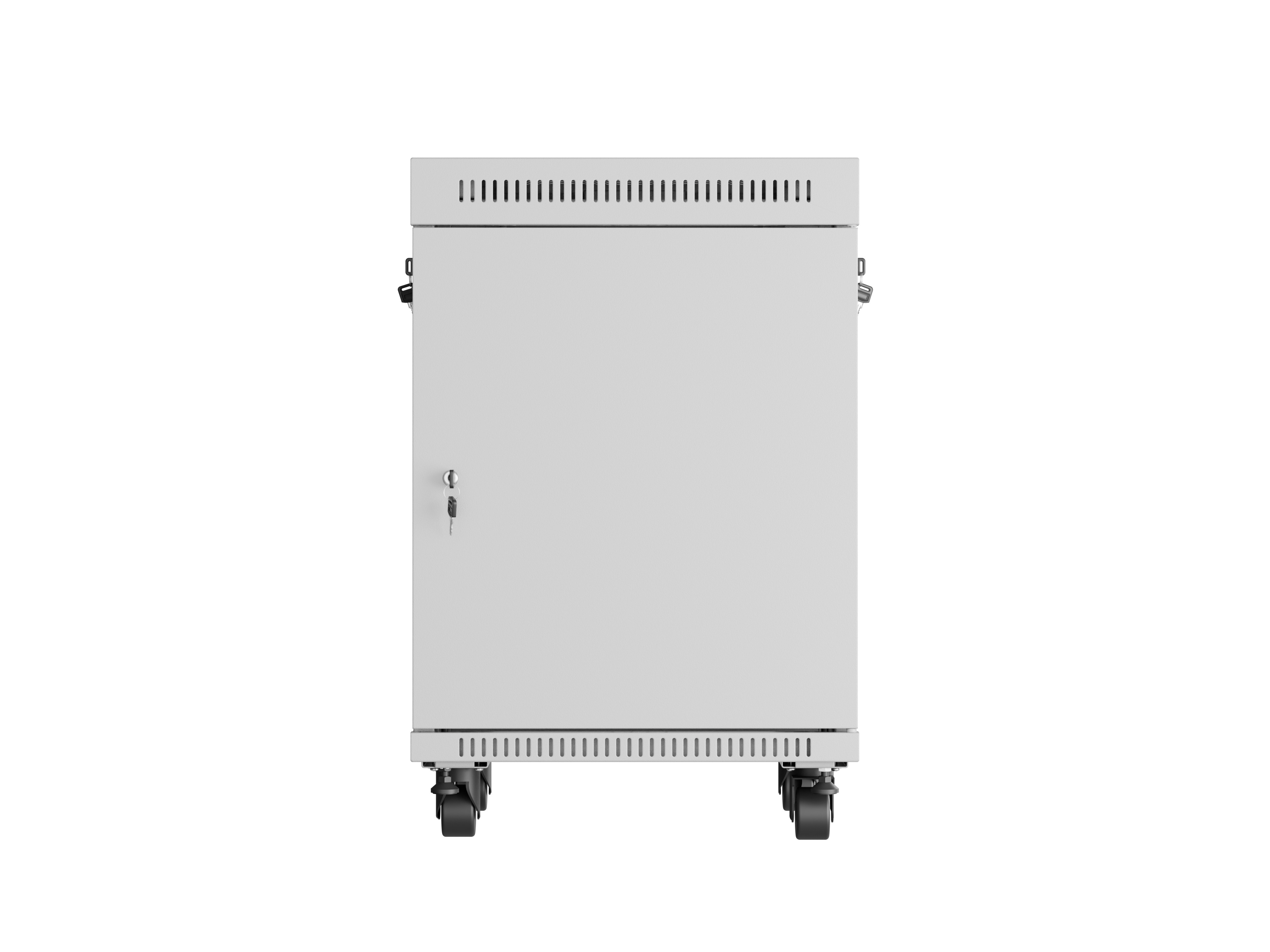 Lanberg Free Standing Cabinet 19'' with Glass Door 15U 60cm Ventilation Panel with LCD, 2 Fans & Thermostat Grey (not assebled)