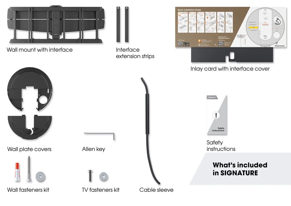 Vogels SIGNATURE TVM7655 OLED TV Wall Mount 60x40 Turn 4 arms 35kg 72cm