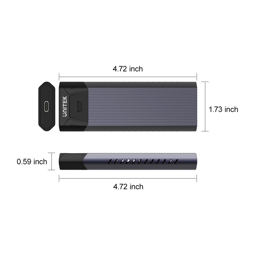 Unitek S-1203A USB3.1 Gen2 Type-C to M2 SSD NVMe Enclosure